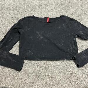 Divided Women’s Black Long Sleeve Crop Shirt size Medium